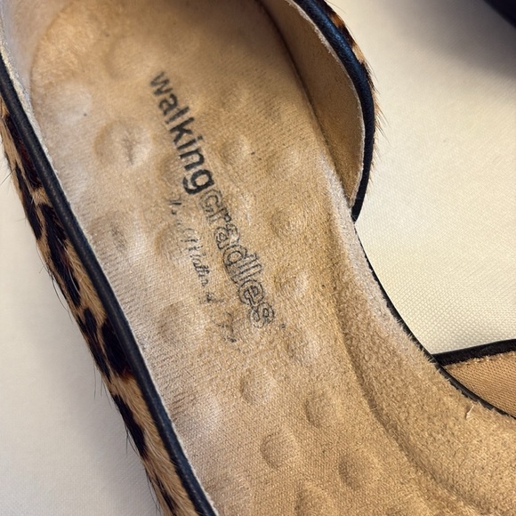 Walking Cradles slip on shoes animal hair w/animal print open sides Sz 8W - Picture 7 of 9